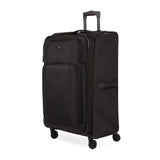 SwissGear Sion II Softside Expandable Luggage with Spinner Wheels, Black, Checked-Large 28-Inch