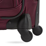 SwissGear Sion Softside Expandable Luggage – Carry - On Suitcase with 360 Degree Wheels & Retractable Handle – 21 Inch, Perfect for 1 - 3 Night Trips – Merlot