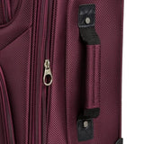 SwissGear Sion Softside Expandable Luggage – Carry - On Suitcase with 360 Degree Wheels & Retractable Handle – 21 Inch, Perfect for 1 - 3 Night Trips – Merlot