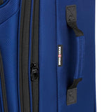 SwissGear Sion Softside Expandable Luggage – Large Checked Suitcase with 360 Degree Wheels & Retractable Handle – 29 Inch, Perfect for 7 - 9 Night Trips – Blue