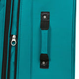 SwissGear Sion Softside Expandable Luggage – Medium Checked Suitcase with 360 Degree Wheels & Retractable Handle – 25 Inch, Perfect for 1 - 7 Night Trips – Teal