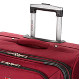 SWISSGEAR Sion Softside Expandable Spinner Luggage Durable Lightweight Travel Suitcase, Burgundy, Checked - Large 29 - Inch
