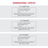 SWISSGEAR Sion Softside Expandable Spinner Luggage Durable Lightweight Travel Suitcase, Dark Grey, 3 - Piece Set (21/25/29)