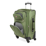SWISSGEAR Sion Softside Expandable Spinner Luggage Durable Lightweight Travel Suitcase, Evergreen, Carry - On 21 - Inch