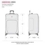 SWISSGEAR Sion Softside Expandable Spinner Luggage Durable Lightweight Travel Suitcase, Evergreen, Carry - On 21 - Inch