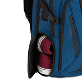 SwissGear Travel Tech Elite Laptop Backpack – Fits Laptops up to 16” – ScanSmart TSA - Friendly Backpack with USB Port, Shoe Compartment & Organizer Pockets – Blue/Black