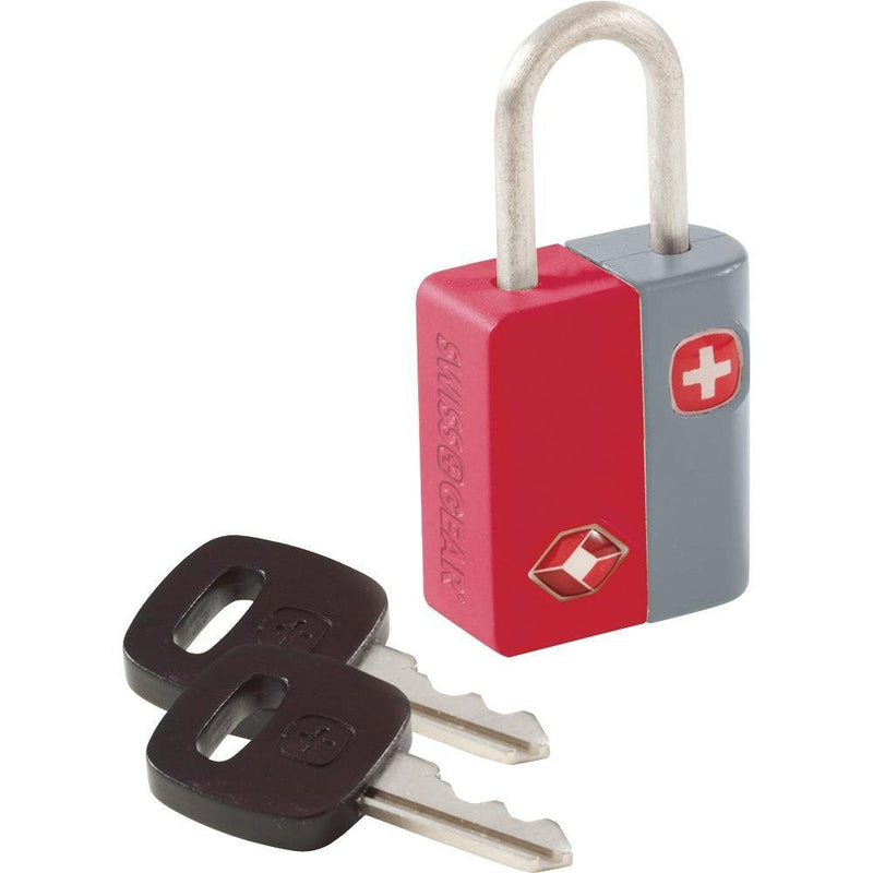 SwissGear TSA - Approved Travel Sentry Luggage Locks - Set of 2 Mini Locks with 2 Keys, Red, One Size