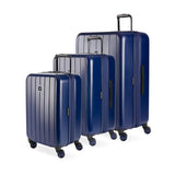 SwissGear Wanderlust Pro Lightweight Hardside Expandable Luggage Set with Spinner Wheels, Navy, 3-Piece Set (20/24/28) | Backpacks4Less