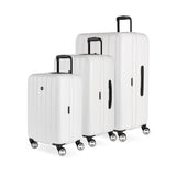 SwissGear Wanderlust Pro Lightweight Hardside Expandable Luggage Set with Spinner Wheels, White, 3-Piece Set (20/24/28)