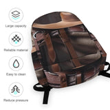 SYJTGDE Half Printed Backpack Horse Saddle With A Cowboy Hat Wild A High - end And Fashionable Backpack Perfect for Travel And Work.