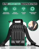 Sylsmart Battery Powered Backpack Sprayer 4 Gallon, 0 - 100 PSI Strong Electric Sprayer Compatible with Makita 18V Battery, 5 Nozzles, Weed Sprayer for Lawn & Garden, Yard, Fertilizer (Battery Inc)