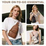 SYTRAH Anti Theft Crossbody Bags for Women, RFID Sling Bag Travel Purse, RFID Cross Body Purses Chest Bag for Travel Navy Blue
