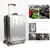 T Tersely 3 Pieces Luggage Cover Protectors, for 20 24 28 inch luggage Clear PVC Suitcase Cover Set,Waterproof Suitcase Protective Covers for Tsa Approved for Travel
