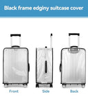 T Tersely Clear PVC Suitcase Cover Protectors 20 Inch Suitcase Covers for Luggage - Waterproof Dustproof and Anti-Scratch 20 Inch Luggage Cover (20inch)