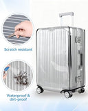 T Tersely Clear PVC Suitcase Cover Protectors 20 Inch Suitcase Covers for Luggage - Waterproof Dustproof and Anti-Scratch 20 Inch Luggage Cover (20inch)