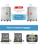 T Tersely Clear PVC Suitcase Cover Protectors 20 Inch Suitcase Covers for Luggage - Waterproof Dustproof and Anti-Scratch 20 Inch Luggage Cover (20inch)
