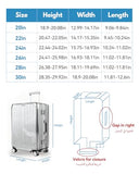 T Tersely Clear PVC Suitcase Cover Protectors 20 Inch Suitcase Covers for Luggage - Waterproof Dustproof and Anti-Scratch 20 Inch Luggage Cover (20inch)