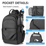 TAAOKA Camera Sling Bag for Photographer– Waterproof Crossbody Camera Bag with Fast Access Pockets, Thick Shockproof Photography Backpack with Tripod Holder, DSLR camera bag for Nikon/Sony/Canon