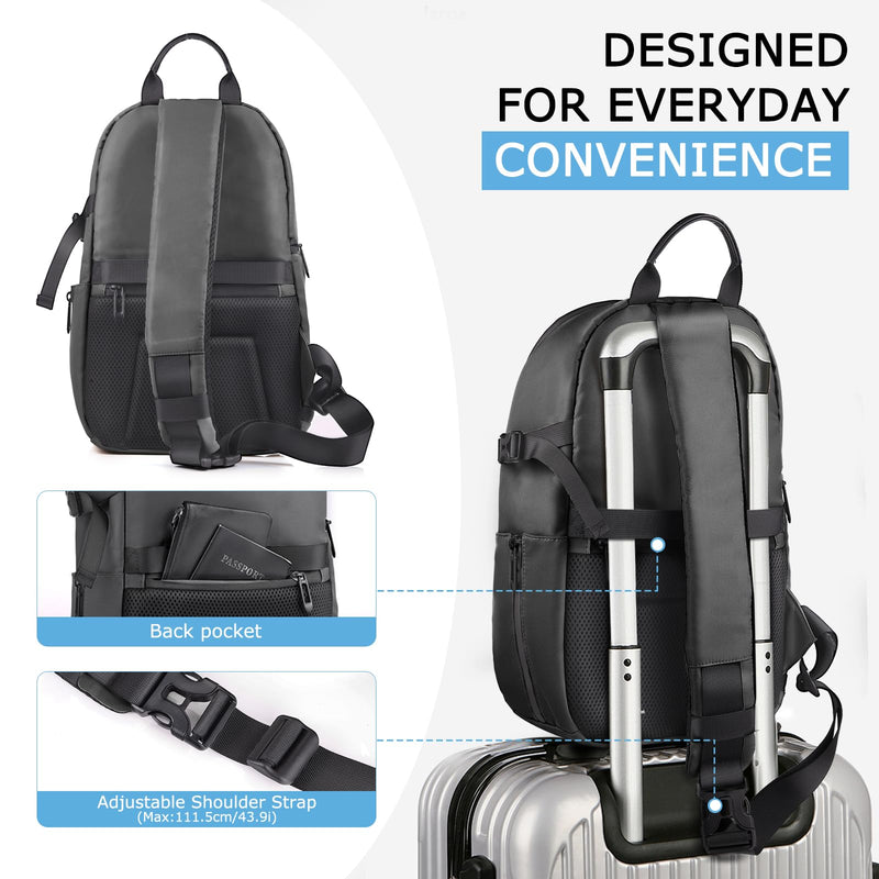 TAAOKA Camera Sling Bag for Photographer– Waterproof Crossbody Camera Bag with Fast Access Pockets, Thick Shockproof Photography Backpack with Tripod Holder, DSLR camera bag for Nikon/Sony/Canon