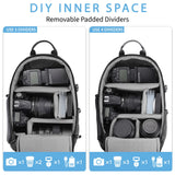 TAAOKA Camera Sling Bag for Photographer– Waterproof Crossbody Camera Bag with Fast Access Pockets, Thick Shockproof Photography Backpack with Tripod Holder, DSLR camera bag for Nikon/Sony/Canon