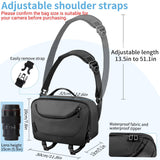 TAAOKA Camera Sling Bag,Waterproof Camera Case with Tripod Holder,Lightweight DSLR/SLR/Mirrorless Camera Bags Crossbody for photographers - Black