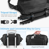 TAAOKA Camera Sling Bag,Waterproof Camera Case with Tripod Holder,Lightweight DSLR/SLR/Mirrorless Camera Bags Crossbody for photographers - Black