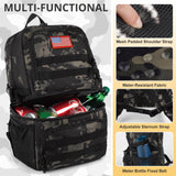 Tactical Double Deck Cooler Backpack for Men,Large Lunch Backpack with 2 Compartment,Soft Coolers Bag Water - Resistant Leak Proof Coolers Bag Beach Picnic