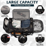 Tactical Gym Bag for Men，50L Large 3 in 1 Sports Duffle Bag with Shoes Compartment for Travel,Water Resistant Travel Backpack Weekender Overnight Bag with Wet Pocket for Women