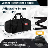 Tactical Gym Bag for Men，50L Large 3 in 1 Sports Duffle Bag with Shoes Compartment for Travel,Water Resistant Travel Backpack Weekender Overnight Bag with Wet Pocket for Women
