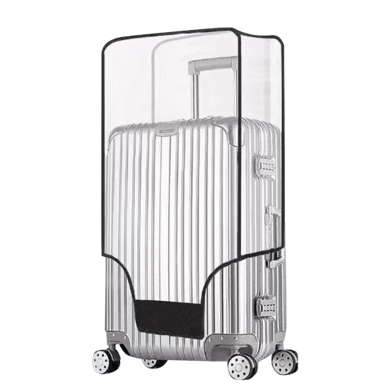 Tangaburu Clear Suitcase Cover - 20 24 26 28 30 Inch Waterproof PVC Suitcase Cover - Transparent Travel Suitcase Wrap - Protective Cover Case for Wheeled Luggage (20 - Inch)