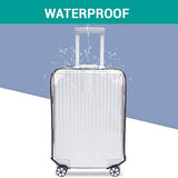 Tangaburu Clear Suitcase Cover - 20 24 26 28 30 Inch Waterproof PVC Suitcase Cover - Transparent Travel Suitcase Wrap - Protective Cover Case for Wheeled Luggage (20 - Inch)