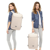 TANGCORLE Travel Backpack for Women, 50L Extra Large Capacity Backpack with USB Charging Port, Expandable 17.3 inch Laptop Backpack Mochila Flight Approved, Casual Daypack for Weekender,Beige