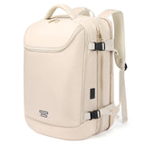 TANGCORLE Travel Backpack for Women, 50L Extra Large Capacity Backpack with USB Charging Port, Expandable 17.3 inch Laptop Backpack Mochila Flight Approved, Casual Daypack for Weekender,Beige