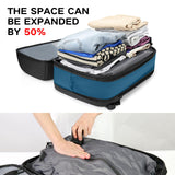 TANGCORLE Vacuum Seal Travel Backpack 45L Expandable Air Compression System Water Resistant 17 Inches Laptop Backpack for Women & Men with USB Charging Port - Vacuum Pump Included
