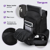 Targus 16 Inch Groove Laptop Backpack, Black - Fits Most Laptops up to 16", Water Resistant Travel Backpack for Business Commuters and Travel (CVR600)