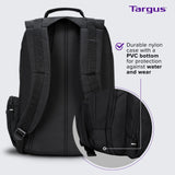 Targus 16 Inch Groove Laptop Backpack, Black - Fits Most Laptops up to 16", Water Resistant Travel Backpack for Business Commuters and Travel (CVR600)