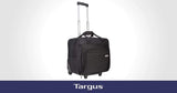 Targus 16 inch Rolling travel laptop case, Black - Travel briefcase and small rolling bag - Spacious foam padded laptop case 16" (TBR003US)