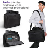 Targus CityLite Laptop Briefcase Shoulder Messenger Bag for 15.6 - Inch Laptop, Black (TBT053US)