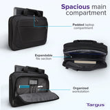 Targus CityLite Laptop Briefcase Shoulder Messenger Bag for 15.6 - Inch Laptop, Black (TBT053US)