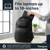 Targus Legend IQ Laptop Backpack Travel Backpack for Laptops up to 16 - Inches Backpack for Men and Women, Black (TSB705US)