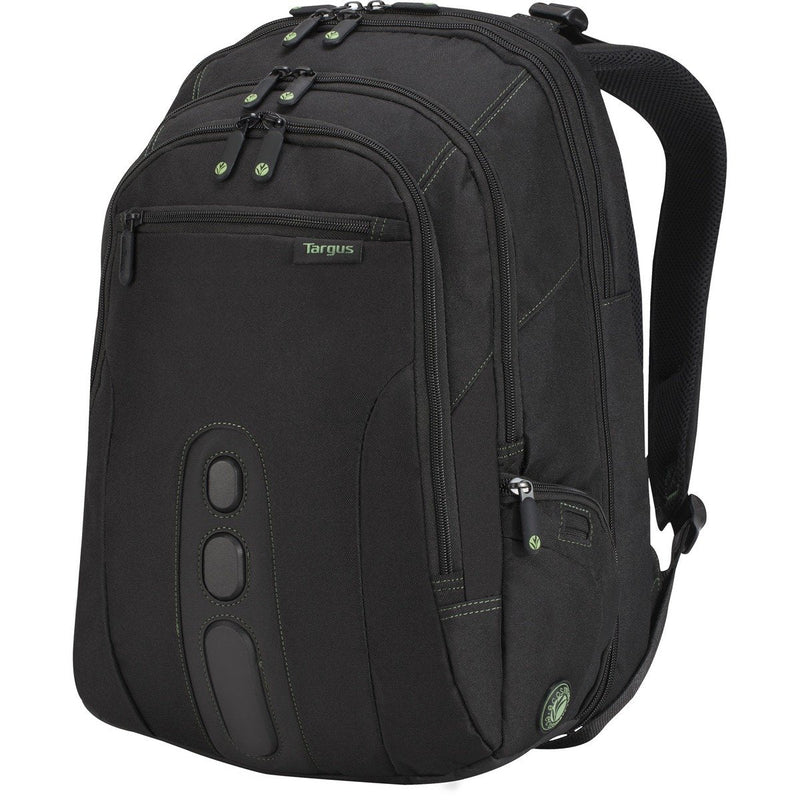 Targus Spruce EcoSmart Travel Laptop Backpack for 17 inch Laptops, TSA - Friendly Carry On Backpack Laptop Bag for Work and Travel, Black (TBB019US)