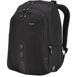 Targus Spruce EcoSmart Travel Laptop Backpack for 17 inch Laptops, TSA-Friendly Carry On Backpack Laptop Bag for Work and Travel, Black (TBB019US)