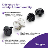 Targus Universal Travel Adapter, International Plug Adapter, Travel Worldwide Power Adapters for Europe, UK, Asia, Africa, LAC, MENA, & USA, Travel Plug Adapter (APK01US1)