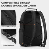 TARION Camera Backpack Sling Bag - 9L Compact Camera Bag 2 - in - 1 Waterproof Crossbody Sling Bag with Side Access & Dual Strap & Raincover for Photographers (TR - S)