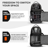 TARION Camera Backpack Sling Bag - 9L Compact Camera Bag 2 - in - 1 Waterproof Crossbody Sling Bag with Side Access & Dual Strap & Raincover for Photographers (TR - S)