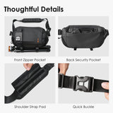 TARION Urban Camera Sling Bag - Waterproof 5.5L Crossbody Bag with Expandable Wet/Dry Separation Pocket & Tripod Strap - XProber