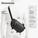 TARION Urban Camera Sling Bag - Waterproof 5.5L Crossbody Bag with Expandable Wet/Dry Separation Pocket & Tripod Strap - XProber