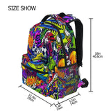 Tarity Cool Graffiti School Backpack For Kids Boys Girls Children Small Travel Bag Students Teenagers Bookbags Novelty Pattern Durable Backpack Laptop Computer Bag