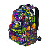 Tarity Cool Graffiti School Backpack For Kids Boys Girls Children Small Travel Bag Students Teenagers Bookbags Novelty Pattern Durable Backpack Laptop Computer Bag