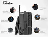 Taskin Aviator | Upright 2 Wheel Expandable Carry on Luggage | Carry On 22 - Inch | Detachable Device Sleeve | Airline Approved Dimensions